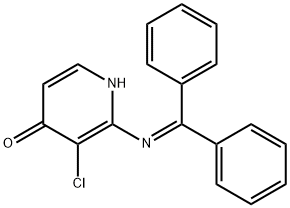 3-chloro-2-[(diphenylmethylene)amino]-4(1H)-Pyridinone Structure