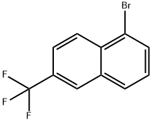 1-Bromo-6-trifluoromethyl-naphthalene 구조식 이미지