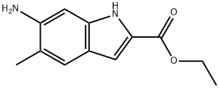 ethyl 6-amino-5-methyl-1H-indole-2-carboxylate 구조식 이미지