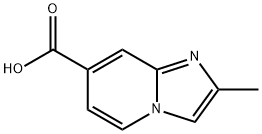 2-Methylimidazo[1,2-a]pyridine-7-carboxylic acid 구조식 이미지
