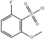 2-Fluoro-6-methoxybenzenesulphonylchloride Structure