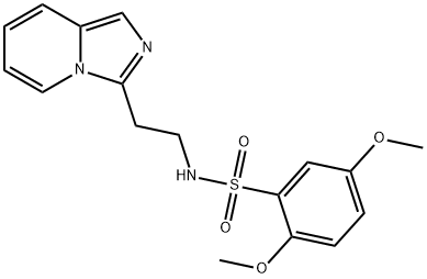 N-[2-(imidazo[1,5-a]pyridin-3-yl)ethyl]-2,5-dimethoxybenzenesulfonamide Structure