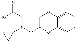 2-(cyclopropyl((2,3-dihydrobenzo[b][1,4]dioxin-2-yl)methyl)amino)acetic acid Structure