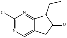 2-chloro-7-ethyl-5,7-dihydro-6H-Pyrrolo[2,3-d]pyrimidin-6-one Structure