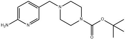 tert-butyl 4-((6-aminopyridin-3-yl)methyl)piperazine-1-carboxylate Structure
