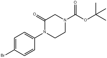 tert-butyl 4-(4-bromophenyl)-3-oxopiperazine-1-carboxylate Structure
