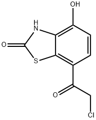 7-(2-chloroacetyl)-4-hydroxybenzo[d]thiazol-2(3H)-one 구조식 이미지