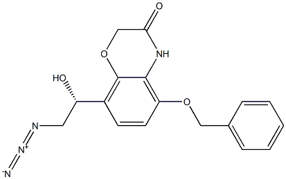 (R)-8-(2-azido-1-hydroxyethyl)-5-(benzyloxy)-2H-benzo[b][1,4]oxazin-3(4H)-one Structure