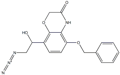 8-(2-azido-1-hydroxyethyl)-5-(benzyloxy)-2H-benzo[b][1,4]oxazin-3(4H)-one 구조식 이미지