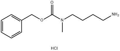 benzyl (4-aminobutyl)(methyl)carbamate hydrochloride Structure