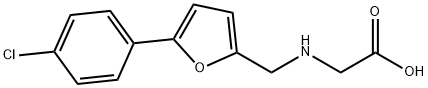 ({[5-(4-chlorophenyl)-2-furyl]methyl}amino)acetic acid 구조식 이미지