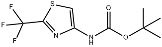 tert-부틸N-[2-(트리플루오로메틸)-1,3-티아졸-4-일]카르바메이트 구조식 이미지