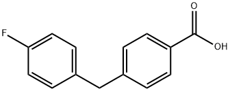 4-(4-Fluoro-Benzyl)-Benzoic Acid 구조식 이미지