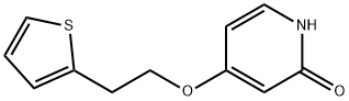4-(2-(thiophen-2-yl)ethoxy)pyridin-2(1H)-one 구조식 이미지