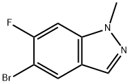 5-bromo-6-fluoro-1-methyl-1H-indazole Structure