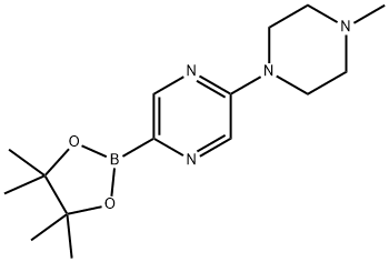 2-(4-methyl-1-piperazinyl)-5-(4,4,5,5-tetramethyl-1,3,2-dioxaborolan-2-yl)Pyrazine 구조식 이미지