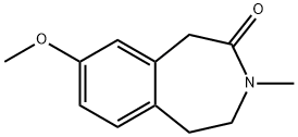 2H-3-Benzazepin-2-one, 1,3,4,5-tetrahydro-8-methoxy-3-methyl- Structure