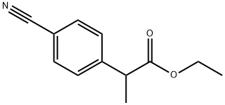 Ethyl 2-(4-cyanophenyl)propanoate 구조식 이미지