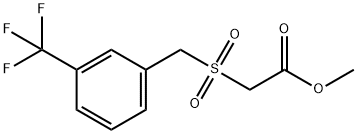 (3-Trifluoromethyl-phenylmethanesulfonyl)acetic acid methyl ester 구조식 이미지