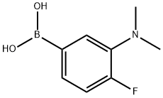 (3-(dimethylamino)-4-fluorophenyl)boronic acid 구조식 이미지