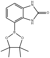 4-(4,4,5,5-Tetramethyl-[1,3,2]dioxaborolan-2-yl)-1,3-dihydro-benzoimidazol-2-one 구조식 이미지