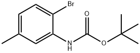 (2-Bromo-5-methyl-phenyl)-carbamic acid tert-butyl ester Structure