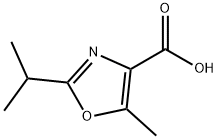 2-Isopropyl-5-methyloxazole-4-carboxylic acid Structure