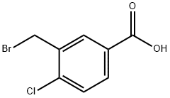3-(Bromomethyl)-4-chlorobenzoicacid90% 구조식 이미지