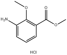 3-Amino-2-methoxy-benzoic acid methyl ester hydrochloride 구조식 이미지