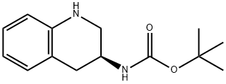 (S)-(1,2,3,4-Tetrahydro-quinolin-3-yl)-carbamic acid tert-butyl ester Structure