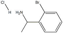 1-(2-브로모-페닐)-에틸아민염산염 구조식 이미지