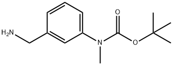 (3-Aminomethyl-phenyl)-methyl-carbamic acid tert-butyl ester Structure