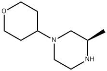 (R)-3-Methyl-1-(tetrahydro-pyran-4-yl)-piperazine Structure