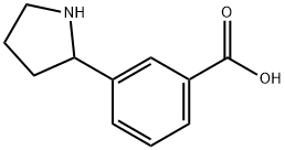 3-(PYRROLIDIN-2-YL)BENZOIC ACID 구조식 이미지