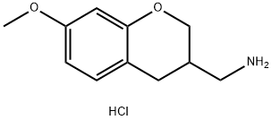 (7-Methoxy-chroman-3-yl)-methylamine hydrochloride 구조식 이미지
