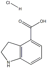 2,3-Dihydro-1H-indole-4-carboxylic acid hydrochloride 구조식 이미지