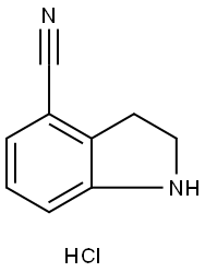 4-Cyano-2,3-dihydro-1H-indole hydrochloride Structure
