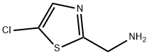C-(5-Chloro-thiazol-2-yl)-methylamine 구조식 이미지
