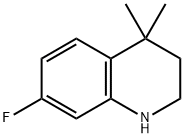 7-Fluoro-4,4-dimethyl-1,2,3,4-tetrahydro-quinoline 구조식 이미지