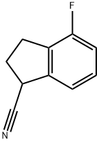 4-fluoro-2,3-dihydro-1H-indene-1-carbonitrile Structure