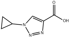 1-cyclopropyl-1H-[1,2,3]triazole-4-carboxylic acid 구조식 이미지