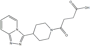 4-(4-([1,2,4]triazolo[4,3-a]pyridin-3-yl)piperidin-1-yl)-4-oxobutanoic acid 구조식 이미지