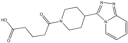 5-(4-([1,2,4]triazolo[4,3-a]pyridin-3-yl)piperidin-1-yl)-5-oxopentanoic acid 구조식 이미지