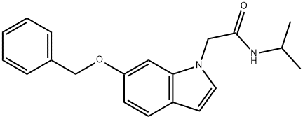 2-[6-(benzyloxy)-1H-indol-1-yl]-N-(propan-2-yl)acetamide 구조식 이미지