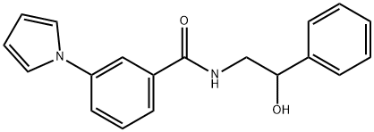 N-(2-hydroxy-2-phenylethyl)-3-(1H-pyrrol-1-yl)benzamide Structure