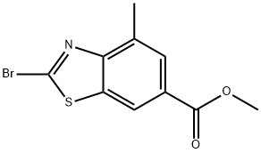 Methyl 2-bromo-4-methylbenzo[d]thiazole-6-carboxylate Structure