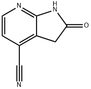 2-oxo-1H,2H,3H-pyrrolo[2,3-b]pyridine-4-carbonitrile 구조식 이미지