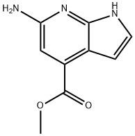 methyl 6-amino-1H-pyrrolo[2,3-b]pyridine-4-carboxylate 구조식 이미지