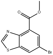 6-Bromobenzothiazole-4-carboxylic acid methyl ester 구조식 이미지