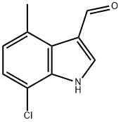 7-chloro-4-methyl-1H-indole-3-carbaldehyde Structure